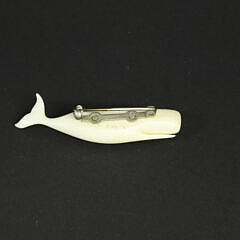 Charlie Sayle Sr. Carved Sperm Whale Pin