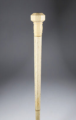 Whaler Made Octagonal Grip Walking Stick, 19th Century