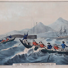 Currier & Ives Print “The Whale Fishery Laying On” Created By Nathaniel Currier