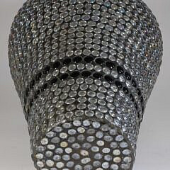Colossal 20th Century Mosaic Leaded Glass Covered Urn, circa 1998