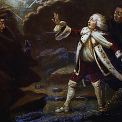 Print Laid on Panel “Mr. Garrick in the Character of King Lear”