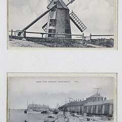 Two Framed Nantucket Postcards