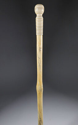 Whaler Made Narwhal Walking Stick, 19th Century