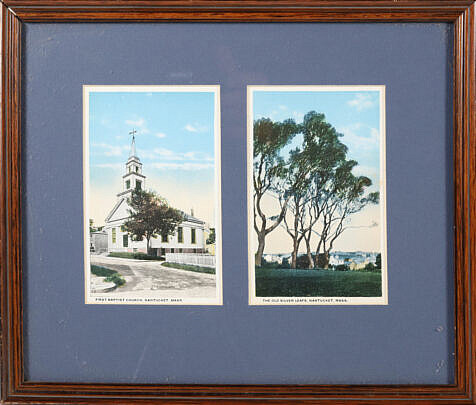 2 Matted Marshall Gardner Postcards