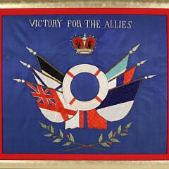 8-5555 Silk Embroidery Victory Allies A_IMG_9901