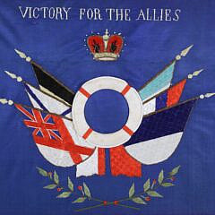 Silk Needlework “Victory For The Allies”, circa 1914-1915