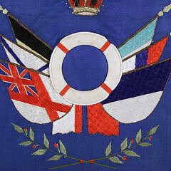 Silk Needlework “Victory For The Allies”, circa 1914-1915