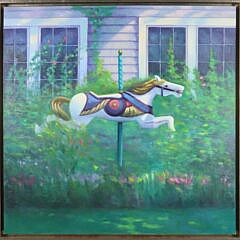 Oil On Canvas "Chanticleer Horse"