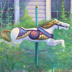 Oil On Canvas “Chanticleer Horse”
