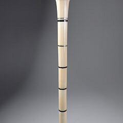 Whaler Made Octagonal Crown Knob Walking Stick, 19th Century
