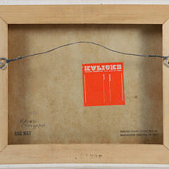 Richard Kemble Mixed Media Painting “Musical Rendition American Flag”