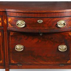 Philadelphia Federal Style Inlaid Mahogany Centennial Sideboard, circa 1870s