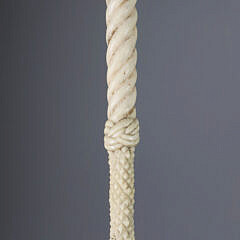 Whaler Made Monkey Fist Walking Stick, mid 19th Century