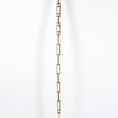 Whale Made Clenched Fist Grip Walking Stick, mid 19th Century