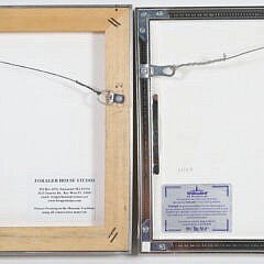 Two Richard Kemble Mixed Media Paintings “American Flag Series”