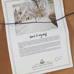 Karol B. Wyckoff Watercolor on Paper 5 Cherry Street