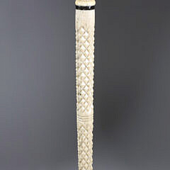 Whaler Made Clenched Fist Walking Stick, mid 19th Century