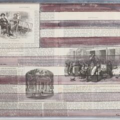 Richard Kemble American Flag Series Mixed Media