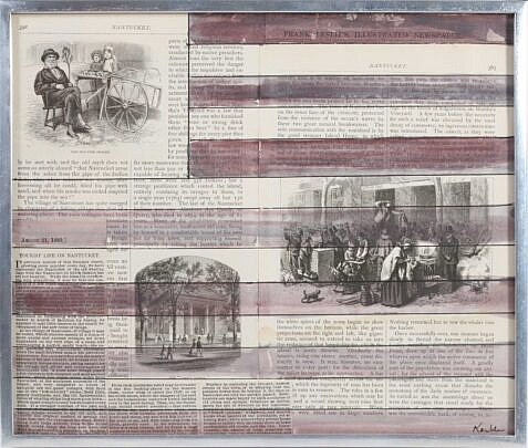 Richard Kemble American Flag Series Mixed Media