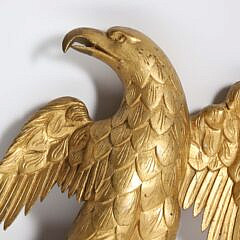 Carved and Gilded Eagle Plaque, 19th Century