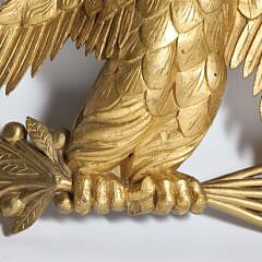 Carved and Gilded Eagle Plaque, 19th Century
