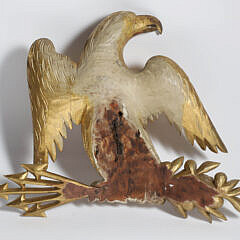 Carved and Gilded Eagle Plaque, 19th Century