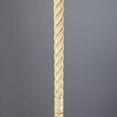 Whaler Made Ball Grip Walking Stick, mid 19th Century
