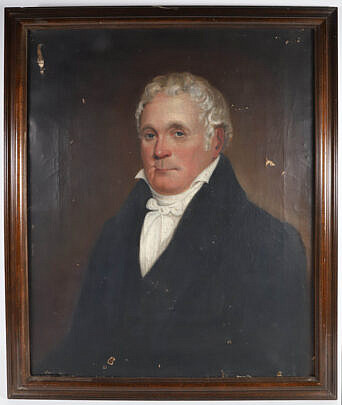 Early 19th Century Nantucket Oil On Canvas