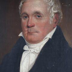 Nantucket Oil on Canvas “Portrait of a Gentleman”, 19th Century