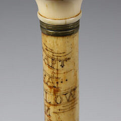 Whaler Made “USS Kearsarge” Walking Stick, circa 1864