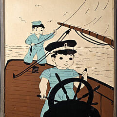 4214-955 Reverse Painting on Glass A
