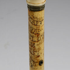 Whaler Made "USS Kearsarge" Walking Stick, circa 1864