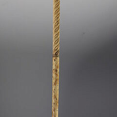 Whaler Made Clenched Fist With Dowel Walking Stick, early 19th Century