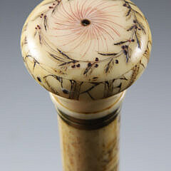 Whaler Made “USS Kearsarge” Walking Stick, circa 1864