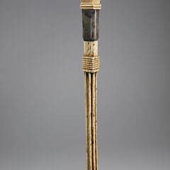 Whaler Made Crown Grip Walking Stick, early 19th Century