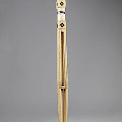 Whaler Made Architectural Walking Stick, 19th Century