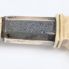 Whaler Made Crown Grip Walking Stick, early 19th Century