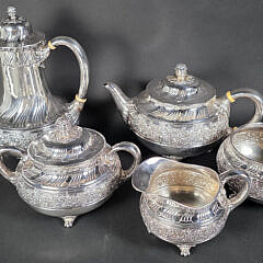 Five Piece Tiffany & Co. Sterling Silver Tea and Coffee Service, circa 1881-1891