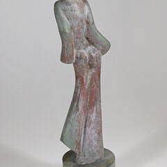 David Hostetler Patina Bronze Stylized Female Sculpture