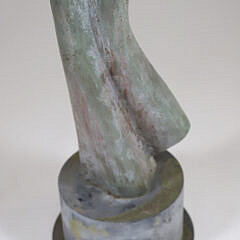 David Hostetler Patina Bronze Stylized Female Sculpture