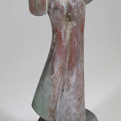 David Hostetler Patina Bronze Stylized Female Sculpture