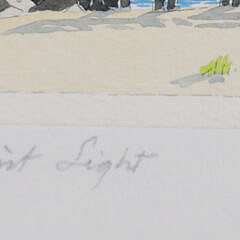 Doris and Richard Beer Watercolor “Brant Point Light”