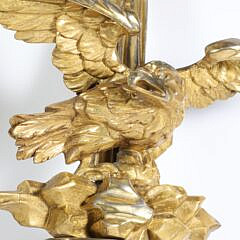 Pair of American Federal Gilt Eagle Sconces, 19th Century