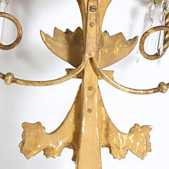 Pair of American Federal Gilt Eagle Sconces, 19th Century