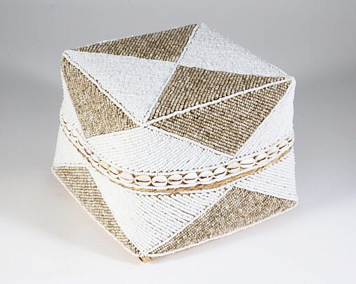 101 Bali White Tan Beaded Box A 9830 JPG