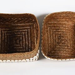 Bali Cowrie Shell Covered Basket