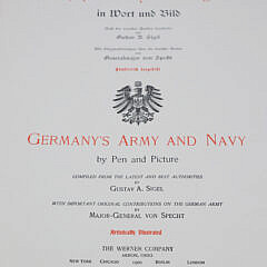 Deutschlands Army and Navy Book by Pen and Picture