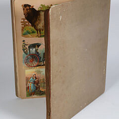 Sailboat Scrapbook with Polychromed Embossed Cover