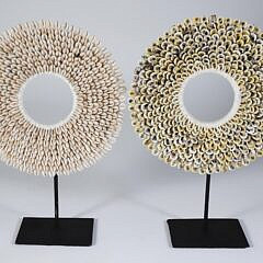 101 Two Bali Cowrie Shell Bi’s on Stands A 9847 JPG