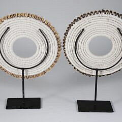 Two Bali Cowrie Shell Bi’s on Custom Stands
